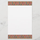 Afrikanisches Muster Briefpapier (Vorderseite)