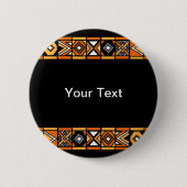 Afrikanisches Muster Button (Vorderseite)