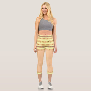 afrikanisches Muster Capri Leggings