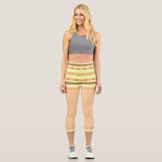 afrikanisches Muster Capri Leggings