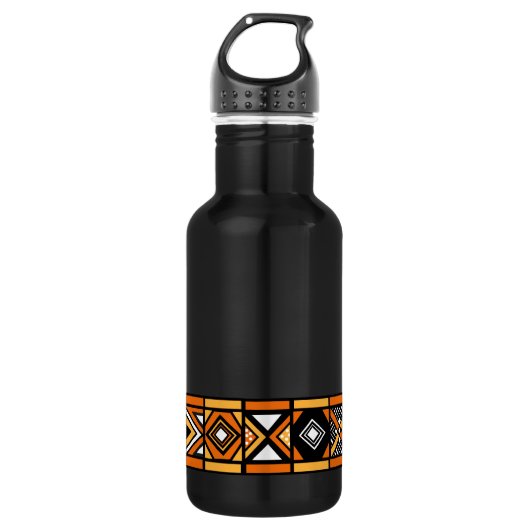 Afrikanisches Muster Edelstahlflasche (Vorderseite)