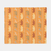 Afrikanisches Muster Fleecedecke (Vorderseite (Horizontal))