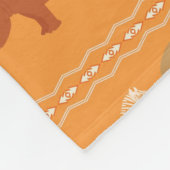 Afrikanisches Muster Fleecedecke (Ecke)