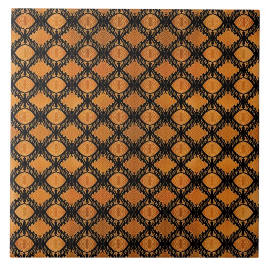 afrikanisches Muster Fliese (Vorderseite)