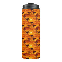 Afrikanisches Muster für die Silhouette von Tieren