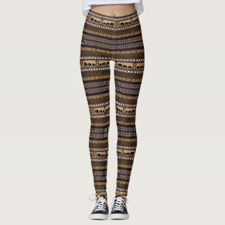 Afrikanisches Muster für ethnisches Drucken Leggings