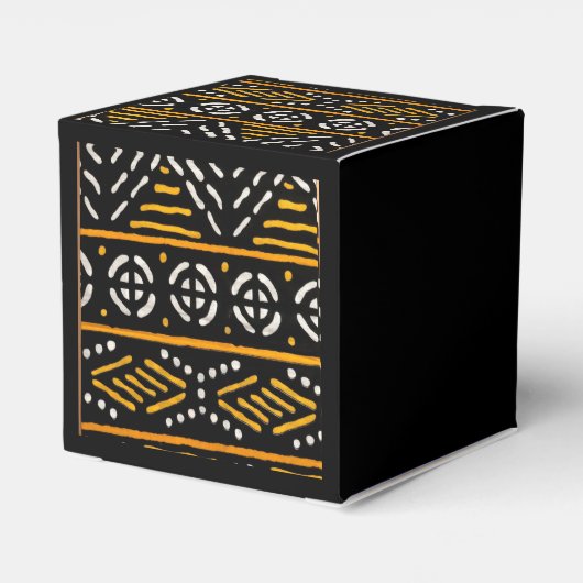 Afrikanisches Muster - Gefälligkeitsboxen Geschenkschachtel (Rückseite)