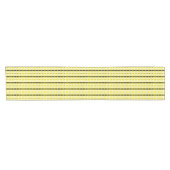 afrikanisches Muster, geometrisch, Muster, gelb Kurzer Tischläufer (Horizontal)