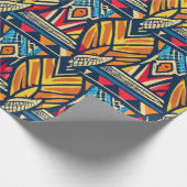Afrikanisches Muster Geschenkpapier (Ecke)