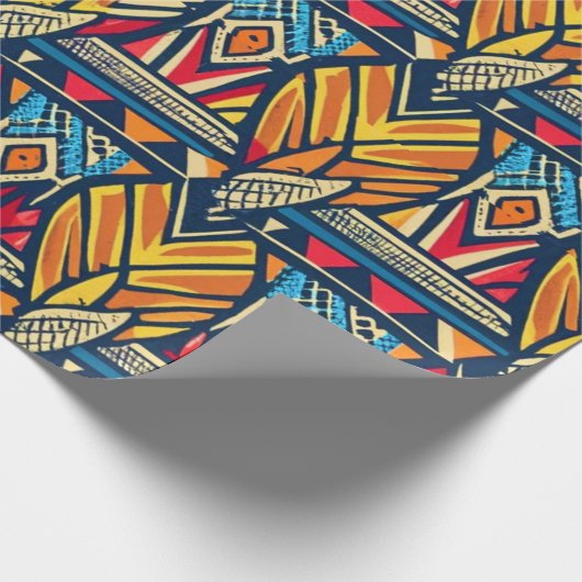 Afrikanisches Muster Geschenkpapier (Ecke)
