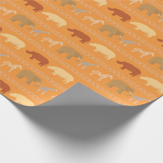 afrikanisches Muster Geschenkpapier (Ecke)