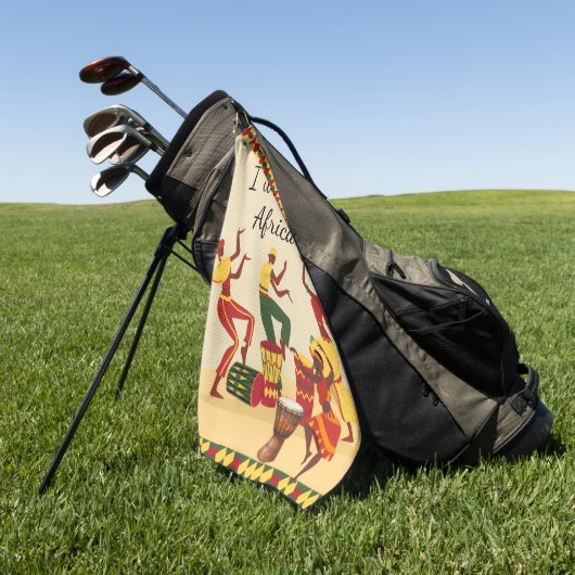Afrikanisches Muster Golfhandtuch (Gras)