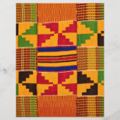 Afrikanisches Muster-Grenzpapier Briefbogen (Rückseite)