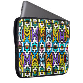 Afrikanisches Muster in hellen Farben Laptopschutzhülle (Vorne Rechts)