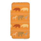 Afrikanisches Muster Incipio iPhone Geldbeutel-Hülle (Folio Vorderseite)