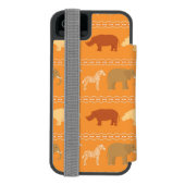 Afrikanisches Muster Incipio iPhone Geldbeutel-Hülle (Folio Rückseite)