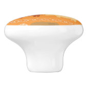 Afrikanisches Muster Keramikknauf (Seitenansicht)