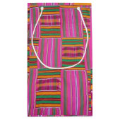 Afrikanisches Muster Kleine Geschenktasche Geschenktüte (Rückseite)