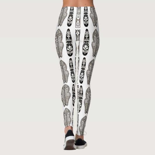 afrikanisches Muster Leggings (Rückseite)