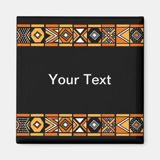 afrikanisches Muster Magnet (Vorne)