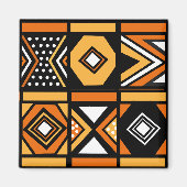 afrikanisches Muster Magnet (Vorne)