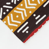 Afrikanisches Muster Mix Fleecedecke (Ecke)