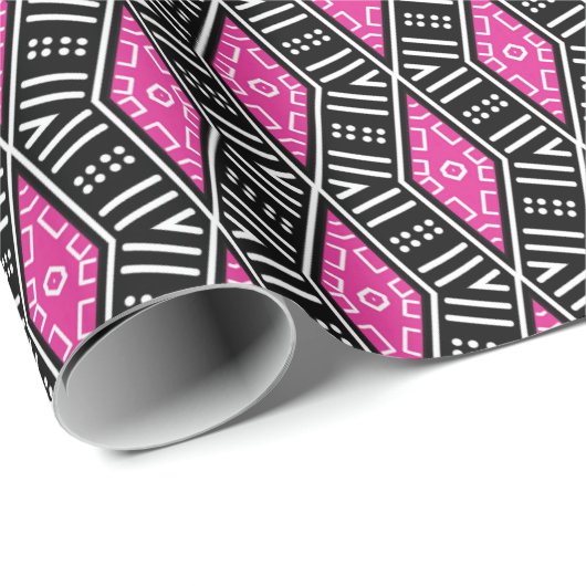Afrikanisches Muster Mix Geschenkpapier (Rolleneckpunkt)
