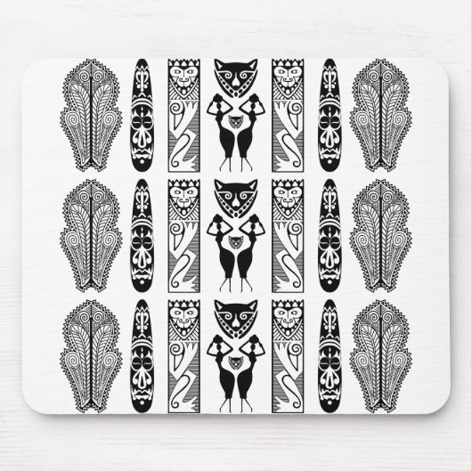 Afrikanisches Muster Mousepad (Vorne)