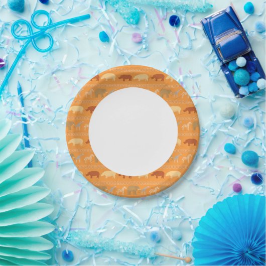 afrikanisches Muster Pappteller (Party)