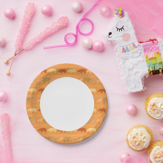 afrikanisches Muster Pappteller (Party)