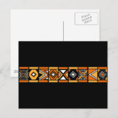 afrikanisches Muster Postkarte (Vorne/Hinten)