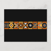 afrikanisches Muster Postkarte (Vorderseite)