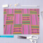 Afrikanisches Muster rosa Gewebe Seidenpapier (Handwerk)