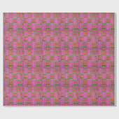 Afrikanisches Muster rosa Wrapping Paper Geschenkpapier (Flach)