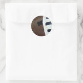 Afrikanisches Muster! Runder Aufkleber (Tasche)