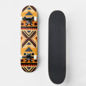 Afrikanisches Muster Skateboard (Vorderseite)