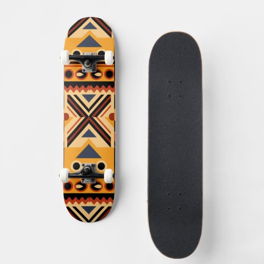 Afrikanisches Muster Skateboard (Vorderseite)