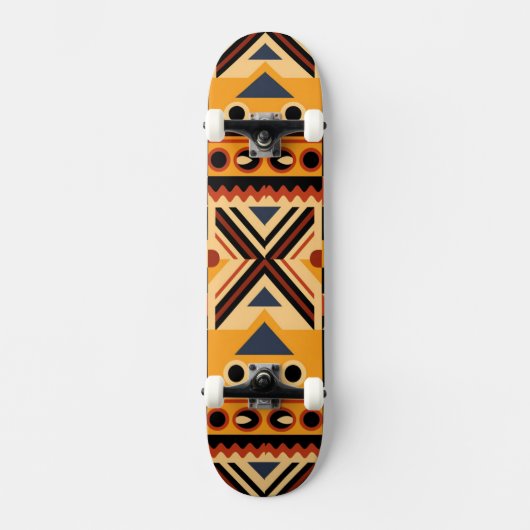 Afrikanisches Muster Skateboard (Vorderseite)