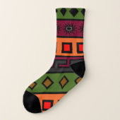 Afrikanisches Muster Socken (Links - Außen)