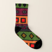 Afrikanisches Muster Socken (Links - Innen)