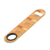 Afrikanisches Muster Speed Flaschenöffner (Vorderseite Schrägansicht)