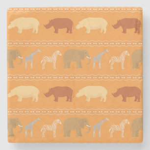 Afrikanisches Muster Steinuntersetzer