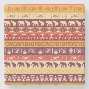 Afrikanisches Muster Steinuntersetzer