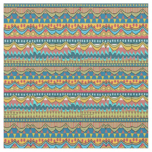 afrikanisches Muster Stoff (Nahaufnahme)