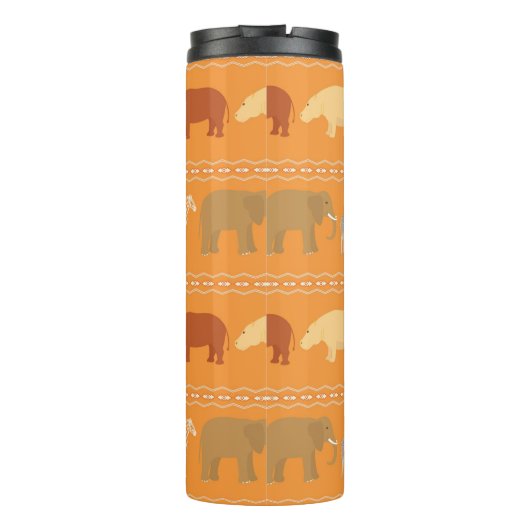 Afrikanisches Muster Thermosbecher (Rückseite)