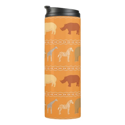 Afrikanisches Muster Thermosbecher (Nach rechts gedreht)