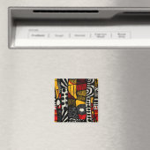 Afrikanisches Mustermagnet Magnet (In Situ (Geschirrspüler))