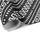Afrikanisches Musterpapier Geschenkpapier (Rolleneckpunkt)