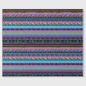 Afrikanisches Musterpapier Geschenkpapier (Flach)