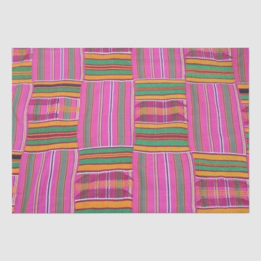 Afrikanisches Musterteppichpapier Seidenpapier (Vorderseite)